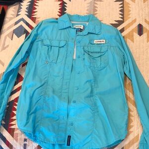 Magellan Outdoors Women’s Aqua Button Down Shirt